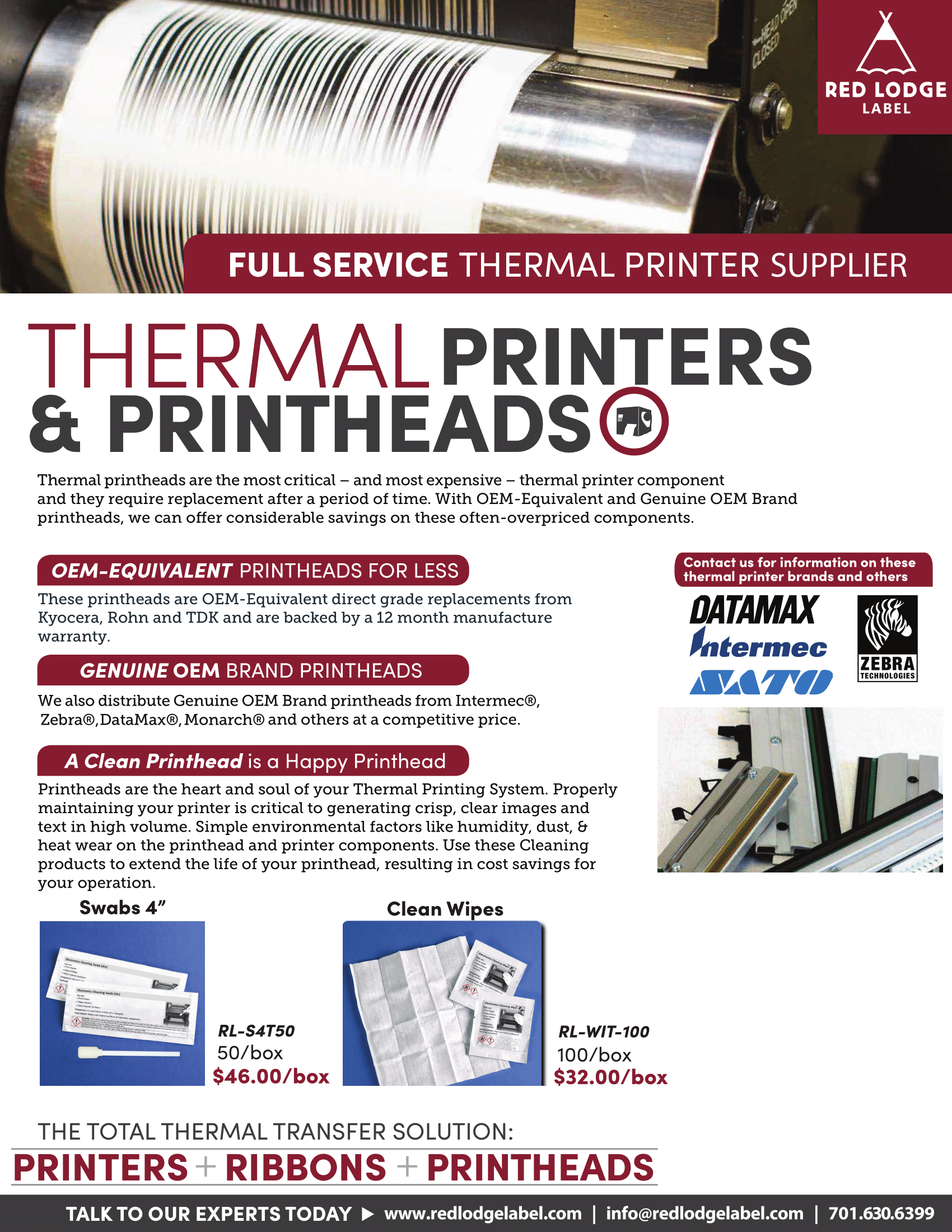 Thermal Printhead & Cleaner Flyer-1